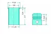 Teljes dugattyúkészlet 38006613 alternatív traktor motor