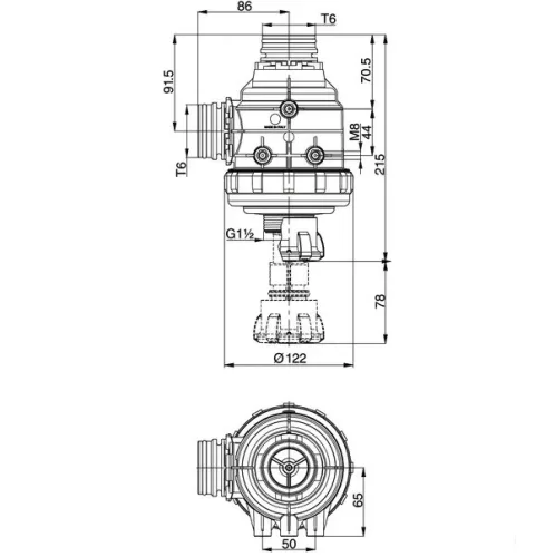 Szívószűrő 2" T6 50mech 31324E3