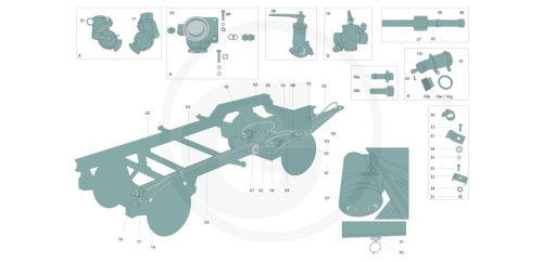 Rögzítő konzol 1 részes, légtartályhoz