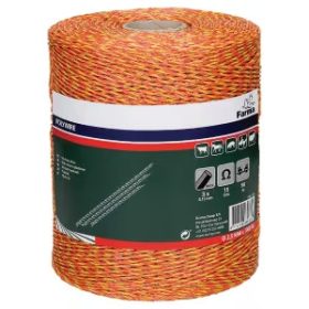   Fonott kerítéskötél 1000 m, 3x0,15 rozsdamentes acél vezetékkel