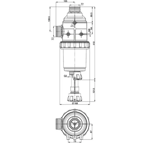31724F3 Szívószűrő 200-260l T7, Arag 31724F3