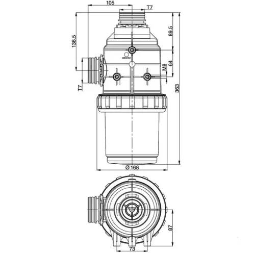 31720F3 Szívószűrő 200-260l T7, Arag 31720F3
