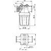 3240023 Nyomószűrő 55 l-1/2"