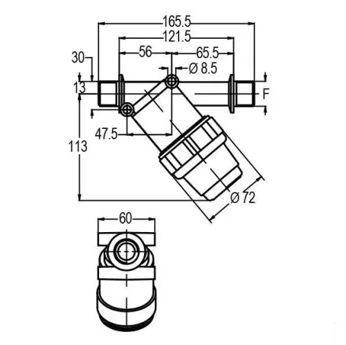 Geoline Nyomószűrő 1"M 150 l/perc 50 mesh
