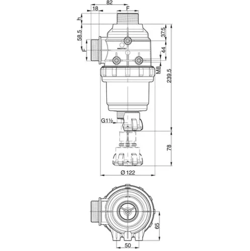 Szívószűrő 100-160 l 1 1/2" 3142463