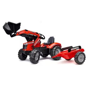 Falk - Massey Ferguson S8740 pedálos kotró pótkocsival