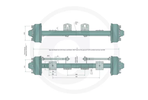 BPW Féktengely GS9010