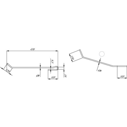 Magtakaró pálca, rövid, eredeti alkatrész