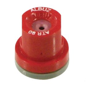 ATR80RED Kúpos fúvóka ATR 80° piros kerámia, Albuz