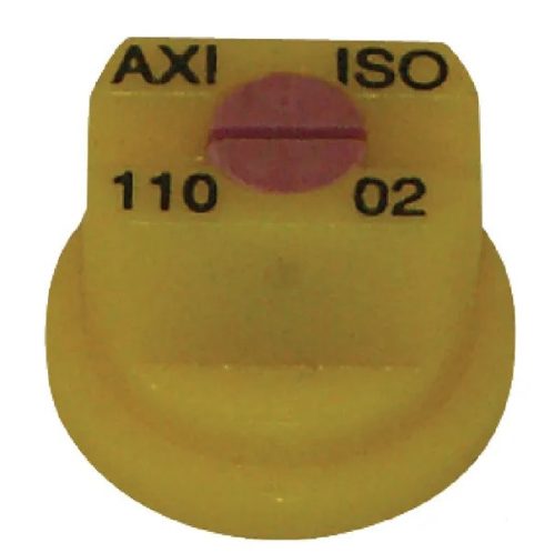AXI11002 Lapossugarú fúvóka AXI 110° sárga kerámia, Albuz