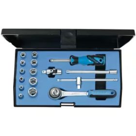 Dugókulcs bet. készlet 6 lapú 1/4 16 részes