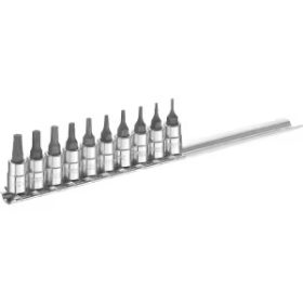 Dugókulcskészlet 1/4" 10 részes