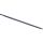 Loader tine, straight, star section 35x1100mm, pointed tip with M22x1.5mm nut, black
