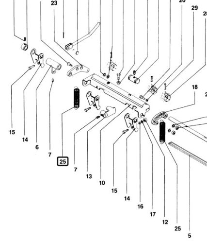Húzórugó 1, 6X17, 6X 88, 6 Amazone alkatrész