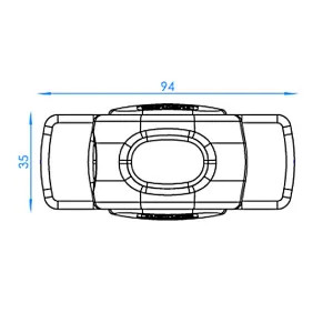 LED-kontúrfény, függőleges