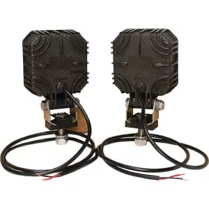LED-es munkalámpa szett, 2 darabos, 9 W, 1000 lm, négyzet, 10/30 V, kék, 4 LED-es