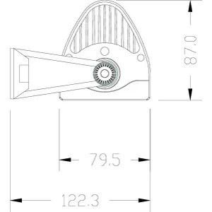 LED-es munka-fényhíd, 180 W, 15300 lm, téglalap, 12/24 V, fehér, 825, 5x79, 5 mm, Deutsch csatlakozós, kombinált, íves, 60 LED-es