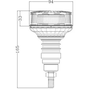 Forgóvillogó LED LP Flex, fix rögzítés