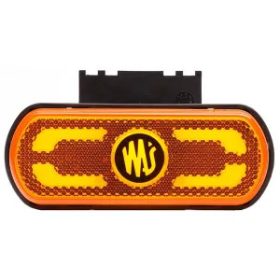   LED-es szélességjelző lámpa, amber, téglalap, 12-24 V, 133, 8x53x25mm, "SAFETY LINE"
