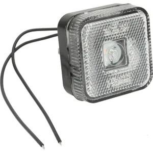 Szélességjelző LED lámpa, négyzet, 12-24 V, 65x65x28 mm