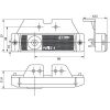 Szélességjelző LED lámpa, téglalap, 12-24 V, 130x57x43 mm