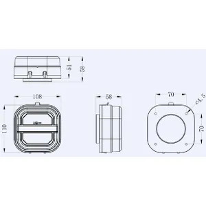 Vezeték nélküli LED-es hátsó lámpa készlet