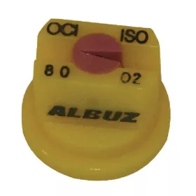   OCI8002 Lapossugarú fúvóka OCI 80° sárga kerámia, Albuz