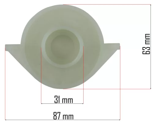 Hengertartó elektromos gyepszellőztetőhöz, 75 mm furattáv, PM-AEW-2400M – Powermat (PM-AEW-2400M-OW)