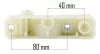 Hengertartó elektromos gyepszellőztetőhöz, 100 × 25 mm, PM-AEW-2550M – Powermat (PM-AEW-2550M-OW)