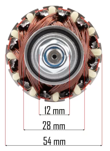 Forgórész (rotor) elektromos gyepszellőztetőhöz, 200 mm, PM-AEW-2600T – Powermat (PM-AEW-2600T-WI)