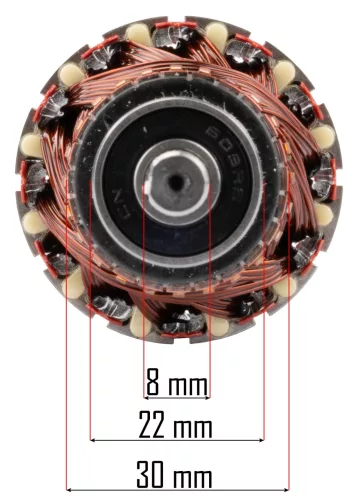 Forgórész (rotor) elektromos gyepszellőztetőhöz, 200 mm, PM-AEW-2600T – Powermat (PM-AEW-2600T-WI)