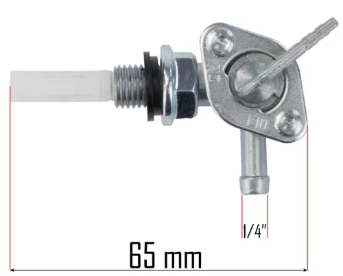 Üzemanyagcsap áramfejlesztő tankjához, M10 menet, 1/4″ tömlőcsatlakozó, PM-AGR-3000 – Powermat (PM-AGR-3000-KR)