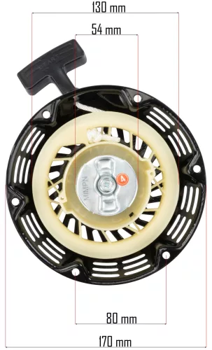 Berántó (indító) szerkezet áramfejlesztőhöz, 80 mm csavartáv, PM-AGR-3000 – Powermat (PM-AGR-3000-ST)