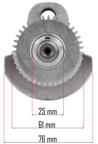 Főtengely (forgattyús tengely) áramfejlesztőhöz, 230 mm, PM-AGR-3000 – Powermat (PM-AGR-3000-WK)