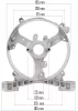 Hátsó tartókonzol áramfejlesztőhöz, 185 mm, PM-AGR-3000 – Powermat (PM-AGR-3000-WT)
