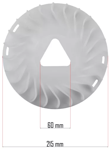 Hűtőventilátor 215 mm GX390 motoros PM-AGR-6500 / 7500 áramfejlesztőhöz – Powermat (PM-AGR-6500/7500-WEN)