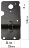 Bal oldali hengertartó PM-AWS-65 gyepszellőztetőhöz, 35 mm-es furat – Powermat (PM-AWS-65-OWL)