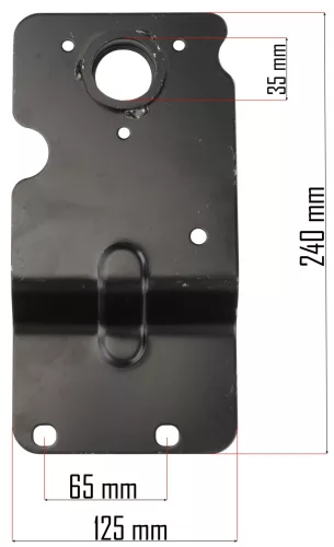 Bal oldali hengertartó PM-AWS-65 gyepszellőztetőhöz, 35 mm-es furat – Powermat (PM-AWS-65-OWL)