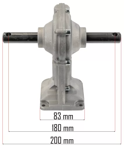 Hajtómű PM-GGE-1700M elektromos kapálógéphez, 28 mm-es tengelyfurat – Powermat (PM-GGE-1700M-PR)