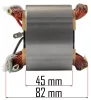 Motor állórész (sztátor) elektromos talajmaróhoz, 82 × 72 mm, PM-GGE-1700M – Powermat (PM-GGE-1700M-SN)
