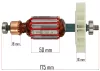 Forgórész (rotor) PM-GGE-1900M elektromos rotációs kapálógéphez – Powermat (PM-GGE-1900M-WI)