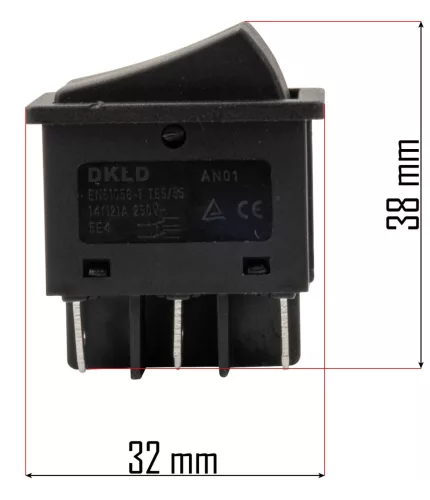 Kapcsoló PM-GGE-2000M elektromos kapálógéphez, 6 tűs nyomókapcsoló – Powermat (PM-GGE-2000M-PK)