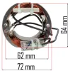 Állórész (sztátor) PM-GGE-2000M elektromos kapálógéphez, 95 × 72 mm – Powermat (PM-GGE-2000M-SN)