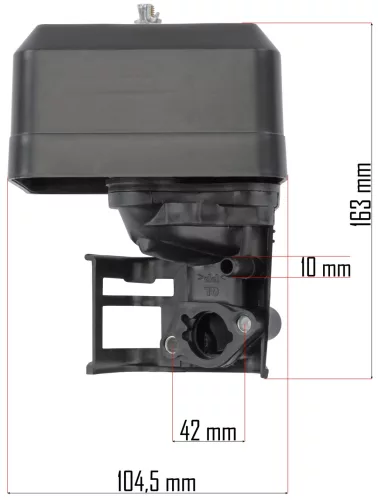 Légszűrő komplett GX160 benzinmotorhoz, szivacsbetéttel – Powermat (PM-GX160-FI)