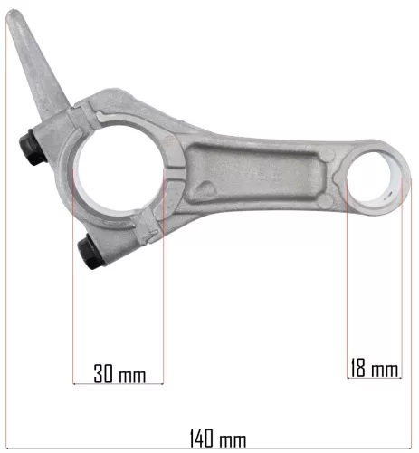 Hajtókar GX160 benzinmotorhoz, 140 mm – Powermat (PM-GX160-KOR)