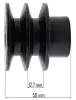 Ékszíjtárcsa GX160 típusú benzinmotorhoz, 19 mm-es tengely – Powermat (PM-GX160-KP19)