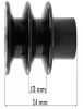 Ékszíjtárcsa GX160 típusú benzinmotorhoz, 20 mm-es tengely – Powermat (PM-GX160-KP20)