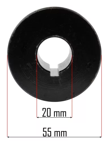 Ékszíjtárcsa GX160 típusú benzinmotorhoz, 20 mm-es tengely – Powermat (PM-GX160-KP20)