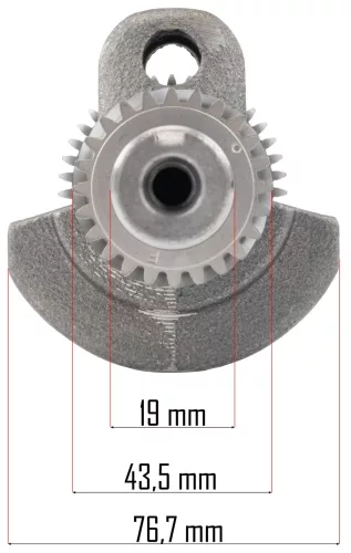 Főtengely GX160 benzinmotorhoz, 19 mm-es kúpos tengelyvég – Powermat (PM-GX160-WK19)