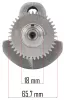 Főtengely GX160 benzinmotorhoz, 19 mm-es kúpos tengelyvég – Powermat (PM-GX160-WK19)
